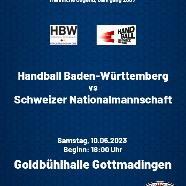 "Länderspiel" der Auswahl von Handball Baden-Württemberg gegen die Schweiz